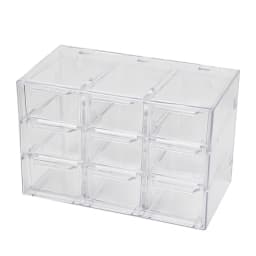 Transparent 6/9/12Grids Dust-proof Jewelry Organizer Desktop Storage Box Drawer Type Shelf Storage Small Drawer Jewelry Box