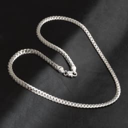 Nice 925 Sterling Silver 5MM Full Sideways Chain Necklace For Women Men Fashion Jewelry Sets Wedding Gift