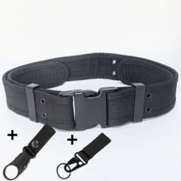 Men's Tactical Outer Belt Made of Nylon Material, with a Metal Fixing and Adjuster Buckle, Suitable for Outdoor Sports