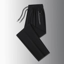 Running Pants Jogging Casual Summer Thin Elastic Sweatpants Quick Dry Ice Silk Straight Pants Sports Gym Breathable Men Trousers