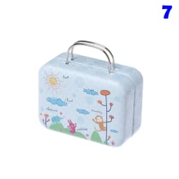 Vintage Miniature Suitcase For Dolls Accessories Metal Mini Luggage Travel Case BJD Doll Handbag Dollhouse Jewellery Box Toys