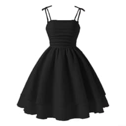 Kids Set Solid Pink Tiered Sling Princess Dress Sweet Style Tween Girls Dress Birthday Party Dating Clothes