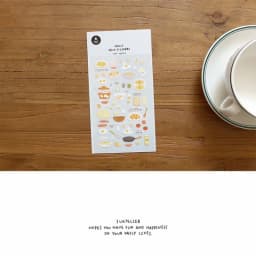 Korean Import Suatelier Eggtime Breakfast Paper Sticker Scrapbook Decoration Stationery DIY Stickers School Office Supply 1196