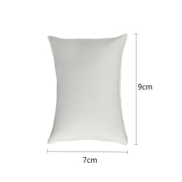 White PU Leather Jewelry Display Stand for Rings Earrings Necklaces - Store Window Counter Showcasing Rack for Jewelry Props