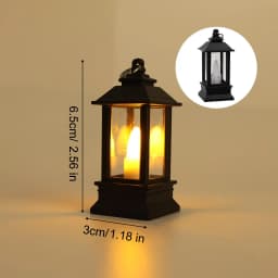1/5pcs Vintage Lantern Mini Retro Led Light Battery Operated Lighting Decorative Oil Lamp for Holiday Christmas Gifts Home Decor