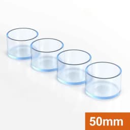 10Pcs Round / Square Rubber Floor Protectors Chair Leg Caps Pads Furniture Feet Non-Slip Covers Leveling Feet Home Decor