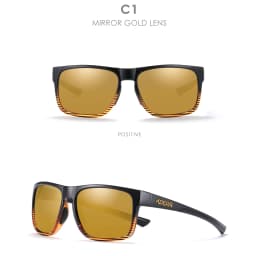 KDEAM Photochromic And Polarized Unisex Sunglasses Square UV400 Shades Mirrored Glasses For Driving Hiking Camping Fishing