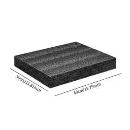 Polyethylene Foam Sheet High Density Foam Padding Black Cushion Foam Packing Pad Cuttable Foam Insert for Packing and Crafts
