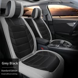 For Honda Pilot 2007-2021 5-Seat Car Seat Covers Full Set Leather Deluxe Cushion Front Rear Seat Back Cushion Pad Mat Backrest