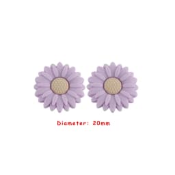 Sunrony 10pcs Mini Leaf Flower Silicone Beads For Jewelry Making Food Grade DIY Pacifier Chain Necklace Accessories