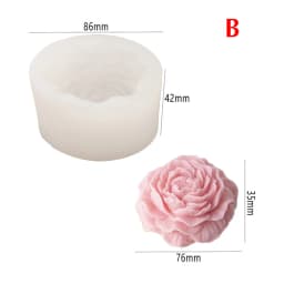 3D Jasmine Rose Flower Silicone Mold DIY Chocolate Cake Decor Pudding Desserts Pastry Baking Tool Soap Fondant Baking Mould