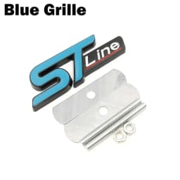 New Metal Red Blue ST line Sticker Car Head Emblem Badge Chrome Sticker for FORD FIESTA FOCUS MONDEO Auto Car Styling