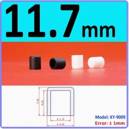 White Silicone Rubber Round End Cap Dust Seal Blanking End Stopper Protection Cover For Pipe Tube Furniture Pads 3mm-68.5mm