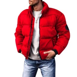 2025 Winter New Men's Down Cotton Jacket Daily Casual Windproof Warm Parkas Outwear Short Stand Collar Warm Cotton Clothing