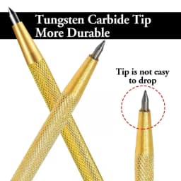 2pcs Carbide Tip Scriber Diamond Pens - Point For Precision Engraving & Marking on Glass Tile Durable Metal Machining & Wood