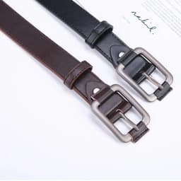 New Rectangle Pin Buckle PU Leather Belt For Men Women All-match Black Adjustable Long Waist Belts Unisex Jean Pants Straps