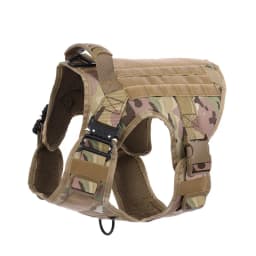 Tactical Dog Harness, Adjustable No-Pull Handle Service Vest Heavy Duty Pet Large Breed, Dog Vest for Training Hunting Walking