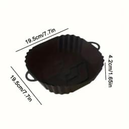 Reusable Air Fryer Silicone Pot Non Stick Baking Liner Heat Resistant Kitchen Cooking Mat Household Food Grade Bakeware Supplies