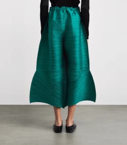 Miyake Pleated Women's Casual Elastic Wide-leg Flared Pants