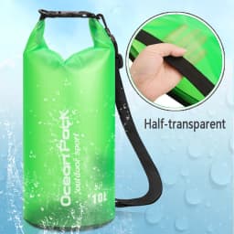 2/5/10/15/20L PVC Waterproof Swimming Bag Dry Sack Waterproof Floating Dry Gear Bags For Boating Fishing Rafting Swimming