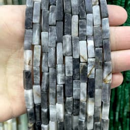 4*13MM Natural Stone Square Aventurine Tiger Eye Agates Crystal Jades Spacer Beads For Jewelry Making DIY Bracelet Accessories