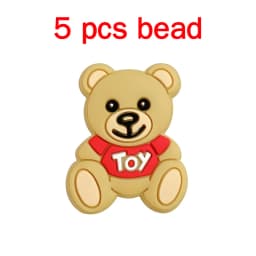 5pcs Silicone Pacifier Chain Cartoon Beads Baby DIY Care Nipple Chain Ornaments Parts