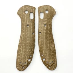 1pair Micarta Blade Handle Patch for BM 550 / 551 Knife Folding with Support Shaft Screw Knife Patch Material DIY Accessories