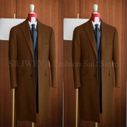 Simple Classic England Style Cotton Overcoat Men Thick Custom Made Single Breasted Pocket Coat Casual Winter Warm Jacket