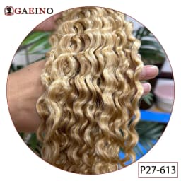 Tape In Human Hair Extensions Water Wave Invisible Seamless Curly Tape In Hair Extensions Tape in Curly Human Hair 12-26Inch