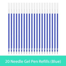 10/20/30 pcs/set 0.5mm Gel Pen Refills Red Blue Black Ink Stationery Writing Supplies Office Signature Rods Office School Needle