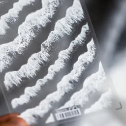1 Sheet Simulation Wave Sticker Resin Wave Painting Sticker Decorative Decal DIY ABS Mold Film Filling Material