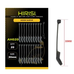 20Pcs Carp Fishing Accessories Hook Sleeves Ready D-rig Aligner Hooks Anti Tangle Sleeves Pop Up Boilies Terminal Tackle AH020