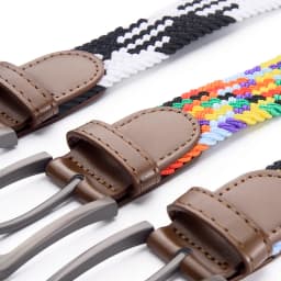Colored Woven Elastic Belt With Shorts Casual Pants Fashionable Men Women Universal Waist Accessories Wholesale Direct Sales