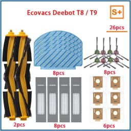 For ECOVACS Deebot T9 AIVI T8 AIVI N8 Pro dust bag Parts Main Side Brush HEPA Filter Robot Vacuum Cleaner Replacement Accesories