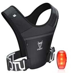 UTOBEST UTR111 Lightweight Running Vest with Led Light Mobile Phone Bag for Training