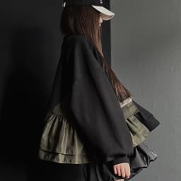 Chic Autumn Winter Women's Crew Neck Sweatshirt Long Sleeve Color Block Design Large Pocket Casual Comfortable Streetwear