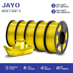 JAYO PETG 3D Printer Filament PETG Jayo Filament No Bubbles No Drawing Smooth Multiple Colors 3D Printer Accessories 1.1kg/Roll