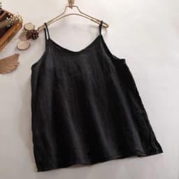 Summer Simple All-match Top Loose Thin Camisole Solid V-neck Vest Women Clothing Sleeveless Casual Highstreet Holiday T-shirt