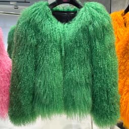 YOLOAgain Plus Size Dark Brown Mongolia Sheep Fur Jacket Women Real Fur Jacket Female Winter Warm Outerwear