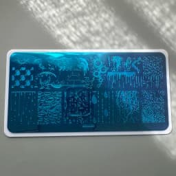 XMQ STAMPING NAIL PLATES FLOWERS LETTERS TEMPLATE