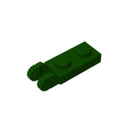 MOC PARTS GDS-821 PLATE 1X2 W/FORK/VERTICAL/END Single side hinged plate (teeth) compatible with lego 44302 children's toys