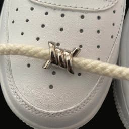 1 Pair Luxurious for Metal Buckles Wire Thorn Knot Shoe Decorative Flower Sneakers Iron Ring Shoelaces Shoe Charms Accessories