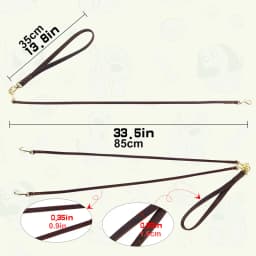Benepaw Genuine Leather Double Dog Leash Durable Heavy Duty No Tangle Dual Puppy Pet Leads For Small Medium Dog Walking Training