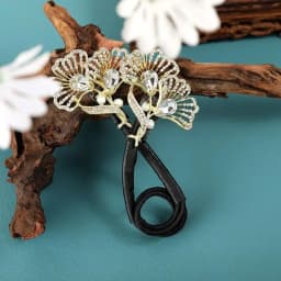 Elegant Peacock Shape Hair Bun Maker Twist Headwear Roll Hair Tool Hair Twister Easy Fast Snap Hairstyle Twist Women