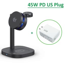 ICE Cooling Qi2.2 25W 3 in 1 Magnetic Wireless Charger Stand Fast Charging For Magsafe iPhone 17 Pro Max Apple Watch 2-8 Airpods
