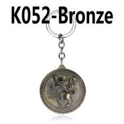 Dragon House Keychain Targaryen Dragon Shape Keyring for Fan Collection Accessories Friends Gift