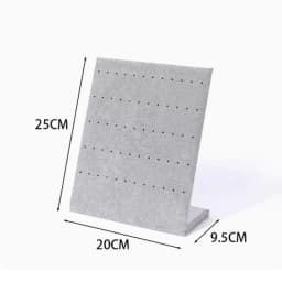 High Quality Velvet L-shaped Necklace Display Rack Jewelry Display Storage Necklace Board Earrings Ring Pendant Props