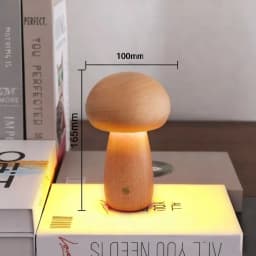 Rechargeable Mushroom Night Light, Dimmable Touch Control Desk Lamp, Creative Mushroom Desk Light for Home Bedroom Bedside Light