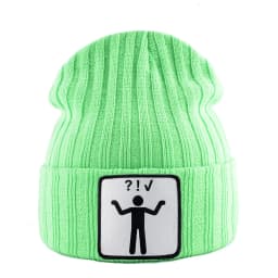 Knitted Skullies Beanie With Animals Patch Men Women Outdoor Casual Sport Hats Autumn Winter Solid Color Hip Hop Beanies