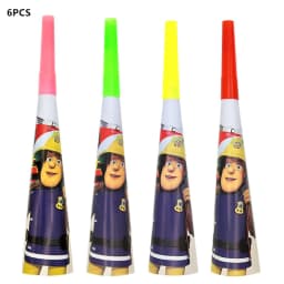Fireman Sam Theme Happy Birthday Party Supplies Background Banner Paper Cup Plate Napkins Kids Boys Favor Balloons Decorations